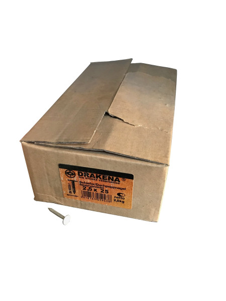 Drakena Schiefer/Dachpappstift fvz 2.5x25mm 2.5kg/Paket