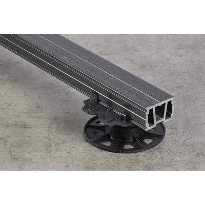 NIF WPC 2.0 Basisprofil anthrazit 40x60x4000mm mit Klickfunktion