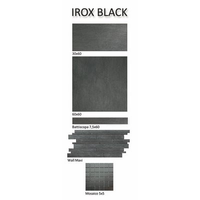 Bodenfliese 30x60cm Irox black R10B kalibriert - 0062