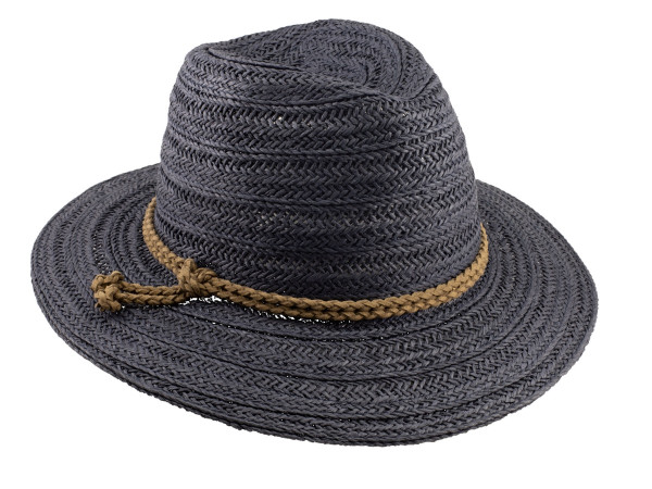 Kapelusz słomkowy Fritz niebieski w rozmiarze 57