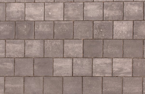 BWL Pflaster Carre 20/20/8 cm grau-schwarz-meliert