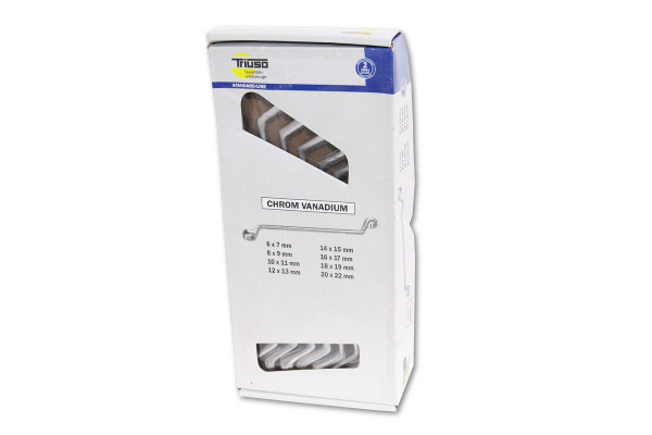 Triuso Ringschlüsselsatz 8-tlg. 6-22 DIN838 Chrome Vanadium