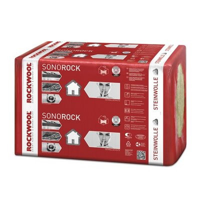 Rockwool Trennwandplatte Sonorock WLG040 Steinwolle 1000x625x80mm
