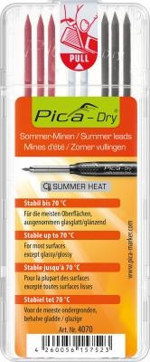 Pica DRY Ersatzminen Sommer-Minen 8 Stück rot weiß graphit