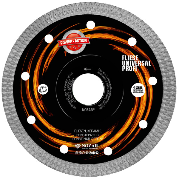 Nozar Diamant-Trennscheibe Profi Power Aktion 125mm