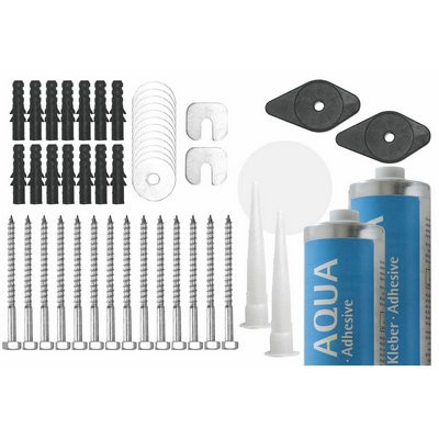 MEA ventilation shaft mounting set