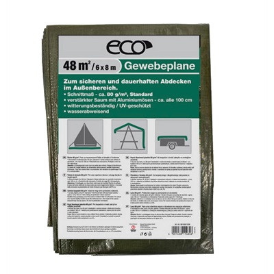 Nespoli Gewebeplane 6x8m m. Ösen blau