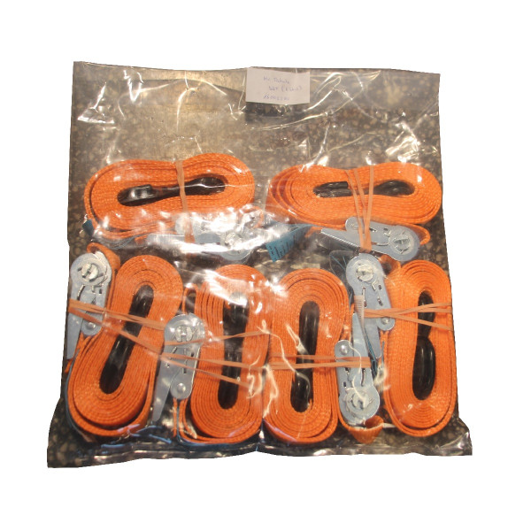 DoKEP®-SITnet® Ladungssicherungsnetz orange 1-tlg. 6er Set m. 12 Haken