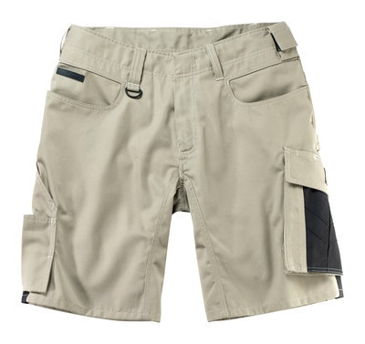 MASCOT® Stuttgart Shorts hellkhaki/schwarz Gr. C46