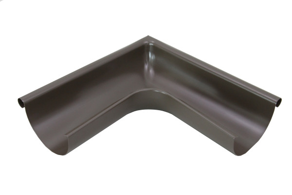 PREFA Außenrinnenwinkel 90Grad D 250mm große Wulst braun