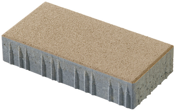 Pflaster Vios 20x40x8cm beige kugelgestrahlt