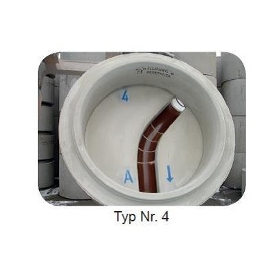 Schachtunterteil Typ 4 DIN 4034/1 SU-M 1000x650mm Gerinne DN150 KG