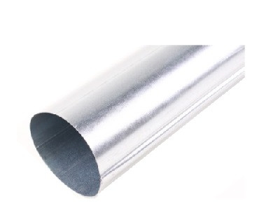 Galvanized pipe Ø 120 0.6mm length 2.00m folded