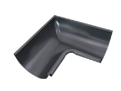 PREFA inner gutter angle 90 degrees D 333 large bead anthracite