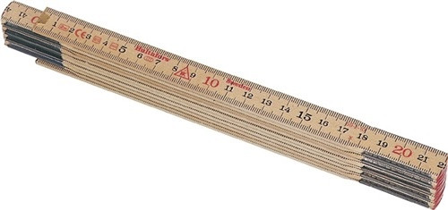 Hultafors Gliedermaßstab 59 2.0m 59-2-10 Holz mit Millimetereinteilung