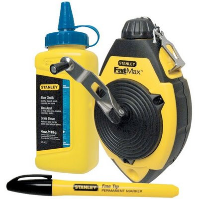 SBD Schlagschnur-Set FatMax 30m m. blauer Kreide u. Markierungsstift