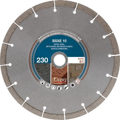 Diewe BSXE 10 Ø 230mm Diamant-Trennscheibe 2 Stück - 19041