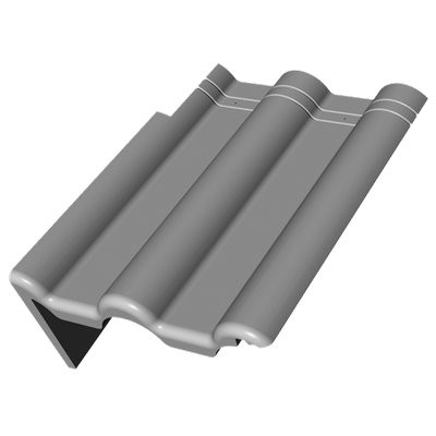 CRE Heidelberg verge 90 left planar dark gray - 133909