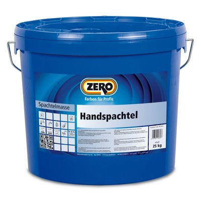 Zero Handspachtel weiß 25kg f. innen, Farbton: naturweiß