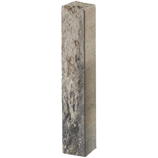 End palisade Via Leano 15x14x90cm shell limestone nuance. used shot blasted