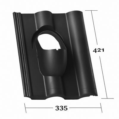 Klöber Venduct® Grundplatte o. Rohr KE0007 f. Heidelberger-Dachst. schwarz