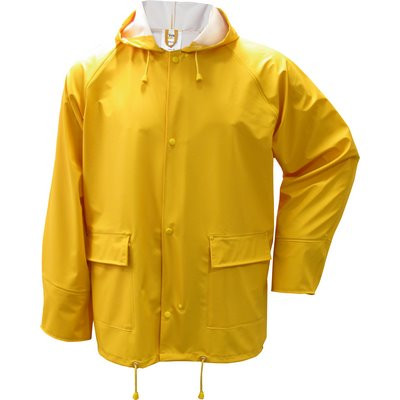 Triuso PU rain jacket yellow size L