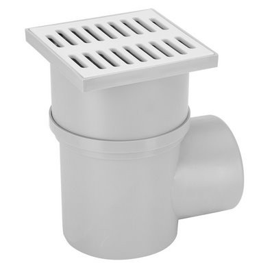 Wpust piwniczny Upmann 15x15cm DN110 poziomy ruszt z tworzywa sztucznego