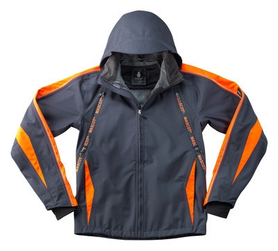 MASCOT® Gandia Jacke schwarzblau/hi-vis orange Gr.2XL