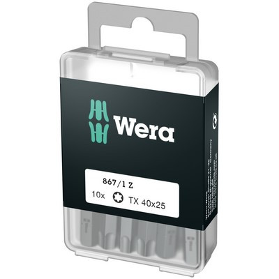 Wera 867/1 Bity TORX DIY 10x TX 40x25mm 1/4" sześciokąt - 05072412001