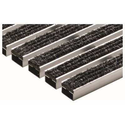 ACO Self® Schuhabstreifer Vario Rost m. Rips anthrazit 600x400x20mm
