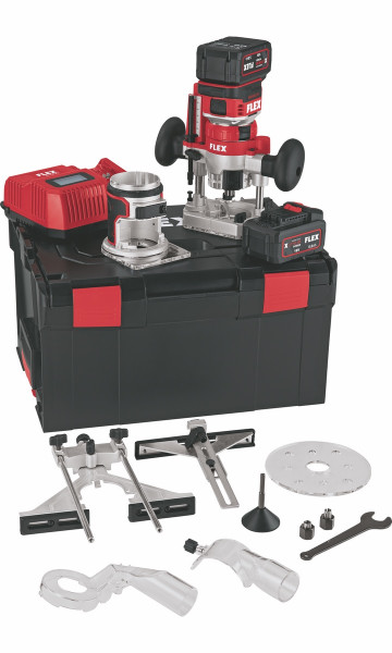 FLEX Akku Kanten- und Oberfräse 18 V CER 18.0-EC/5.0 Set