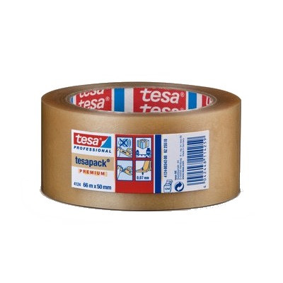 tesa® Professional 4124 Packband 66mx50mm Premium PVC chamois