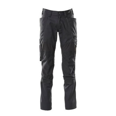 MASCOT® Accelerate trousers with knee pockets and stretch inserts black - size 82C52