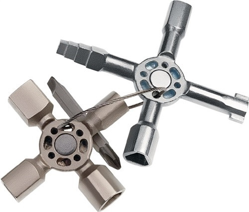 KNIPEX TwinKey® Schaltschrankschlüssel für gängige Schränke und Absperrsysteme