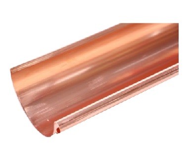 Kupfer Rinne 28 0.6mm große Wulst Länge 5.00m