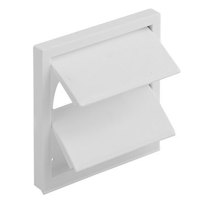 Upmann Wrasenklappen 2tlg 100mm weiß 66214