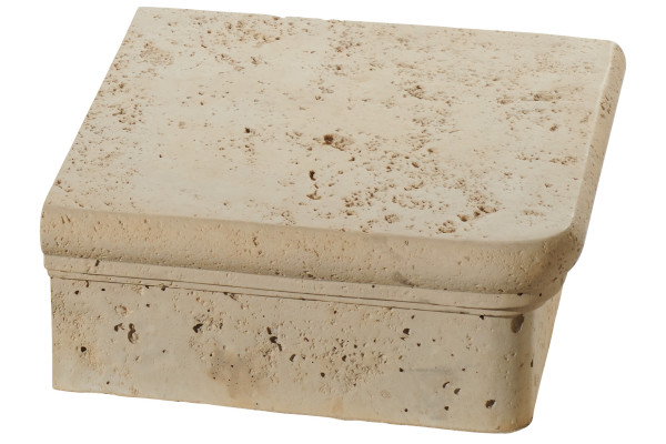 Stufe Travino Eckstufe 35x35x15cm sandstein. strukturiert