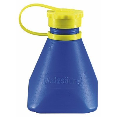 Freund Salzsäureflasche blau