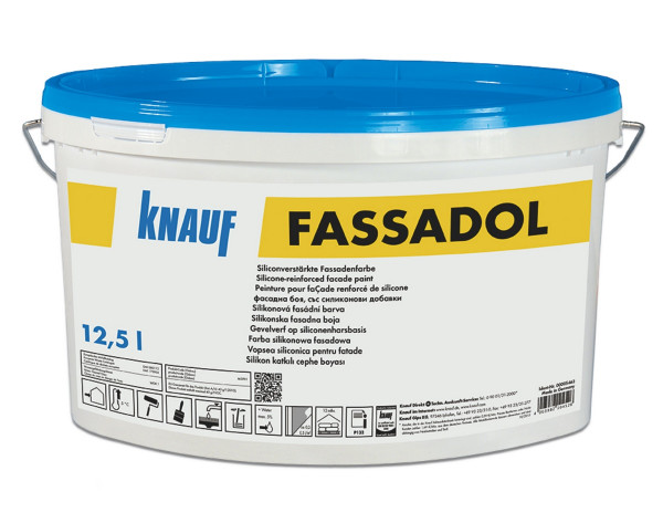 Knauf Fassadol weiß 12.5l Siliconverstärkte Fassadenfarbe