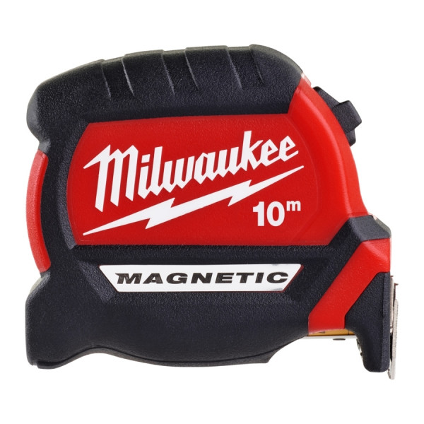 Milwaukee Premium-Bandmaß 10 m magnetisch 27 mm breites Band