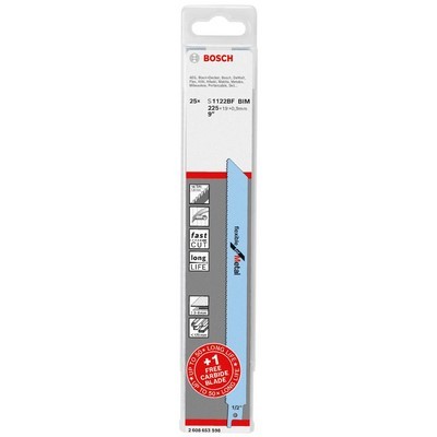 Bosch Säbelsägeblatt-Set 25-teilig S 1122 BF + S 1155 HHM