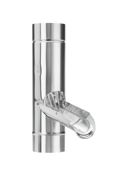 Grömo ZN rainwater flap DN100 with stainless steel strainer V2A