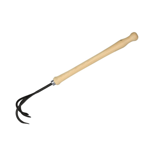 Idealny kultywator 3 zęby 40 cm rękojeść bukowa, ręcznie hartowana