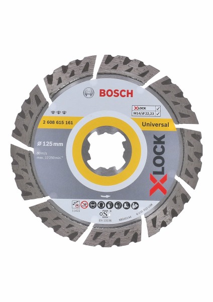 Bosch Diamanttrennscheibe X-LOCK Best of Universal Ø125x22.23mm