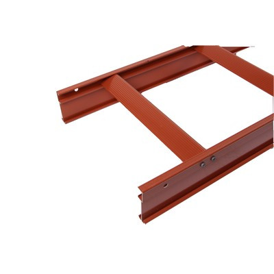 Drabina dachowa Hymer ceglasta czerwona 14 szczebli długość 3,90m