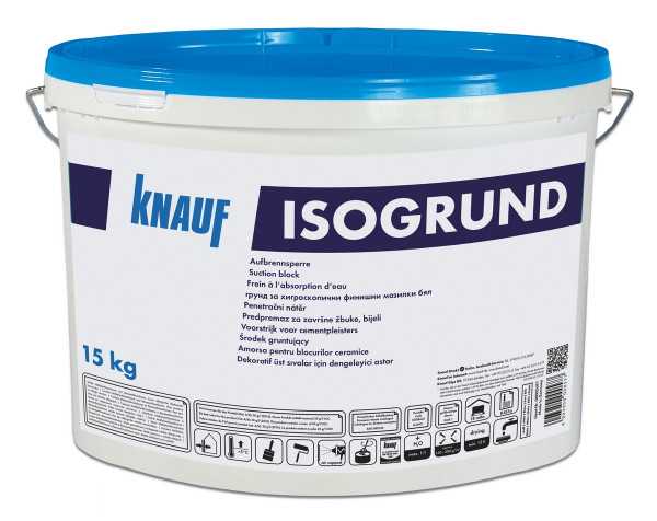 Knauf Isogrund weiß pigmentiert 15kg Aufbrennverhinderung Innen + Außen