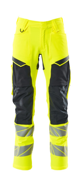 MASCOT® Accel. Safe Hose m. Knietaschen Hi-vis Gelb/Schwarzblau Gr. 76C58