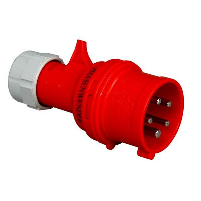 Kopp CEE-Stecker 5polig m. Phasenwender 16A