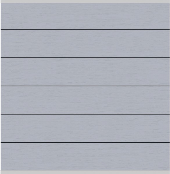 Brügmann System WPC XL Zaunfeld-Set 178x183cm Silber