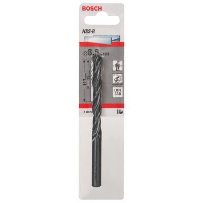 Bosch Metallbohrer HSS-R DIN366 8.5x75x117mm